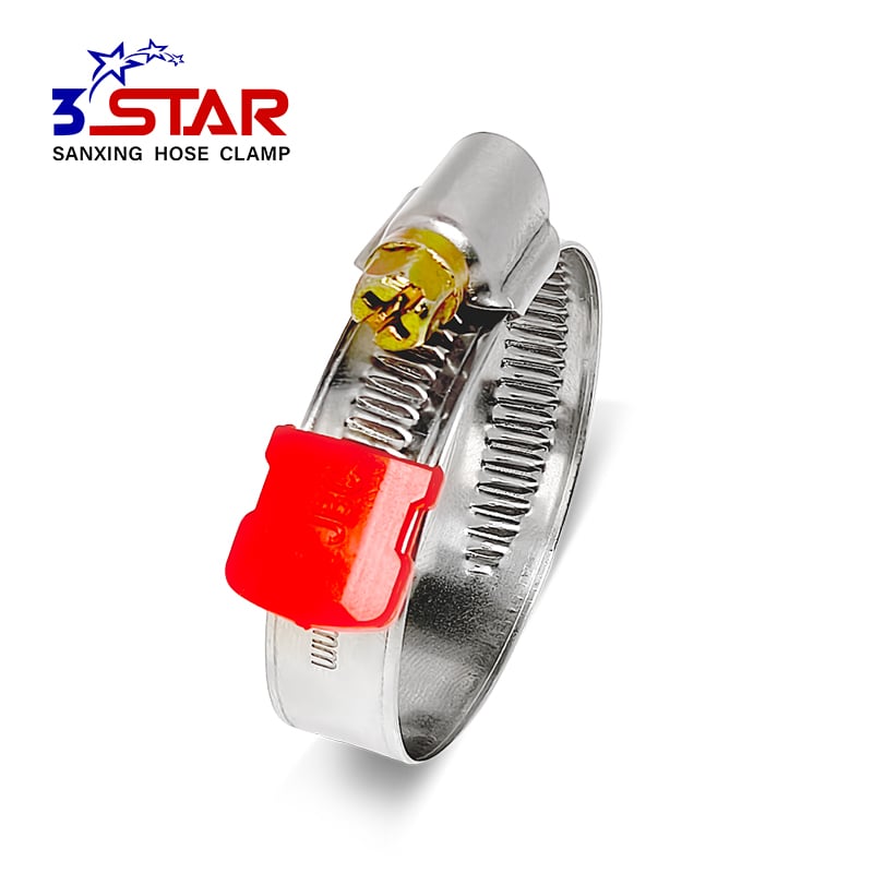 hose clamp band na may protektor sa plastik na dulo