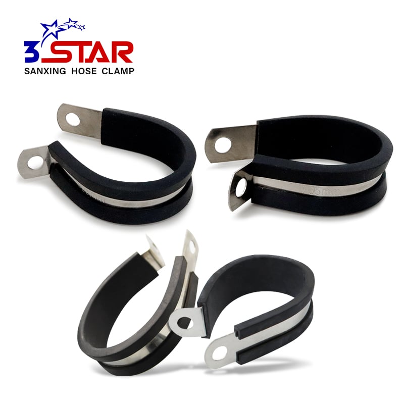Rubber Lined P Clip