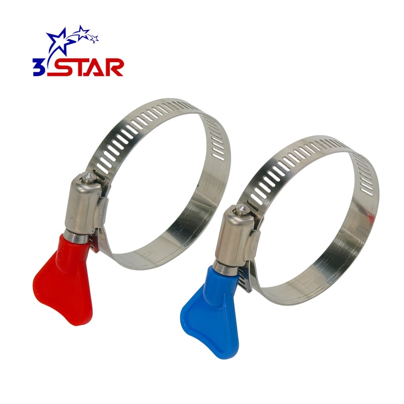 American Type Worm Drive Hose Clamp With Handle - 12.7mm