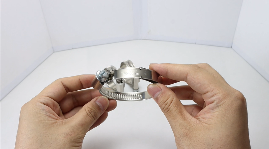 Partial Head German Type Hose Clamp With Spring