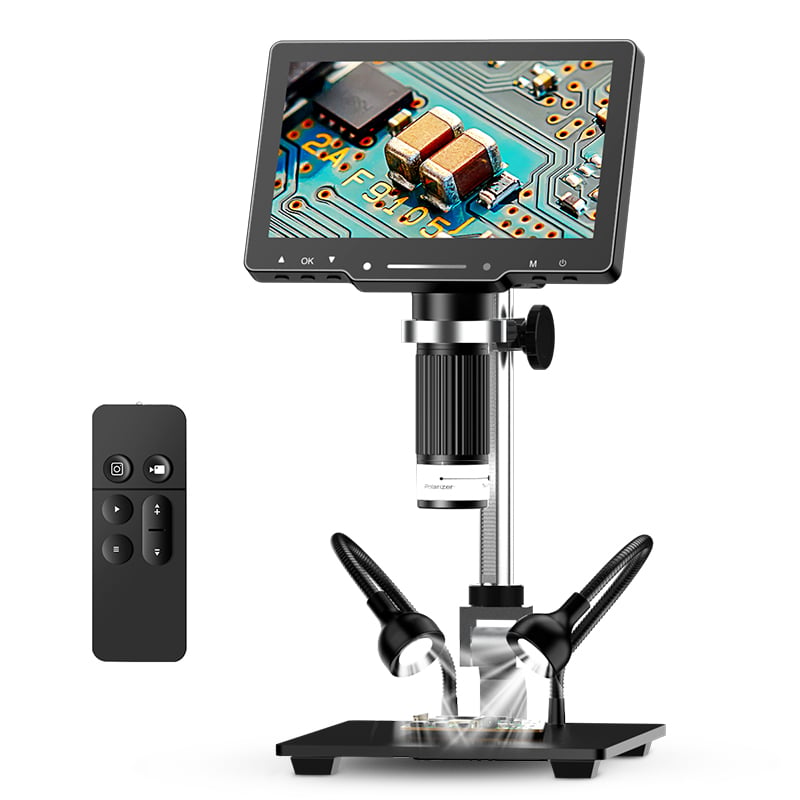 LP070 4K Digita Microscope with 7-inch IPS Screen 48MP HD HDMI Microscope 