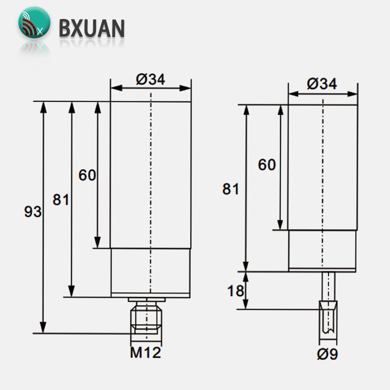 M30 Orange Capacitive Sensor 20mm | Non-Contact Proximity Switch