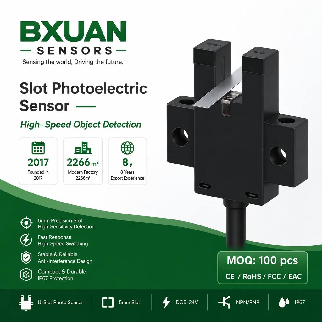 EE-SX67x U-Shaped Slot Photoelectric Sensor 5-24VDC NPN/PNP