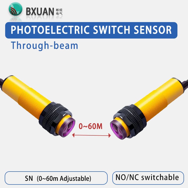 BXUAN BPS M18 Diffuse Sensor 10cm NPN 12-24VDC with Bracket

