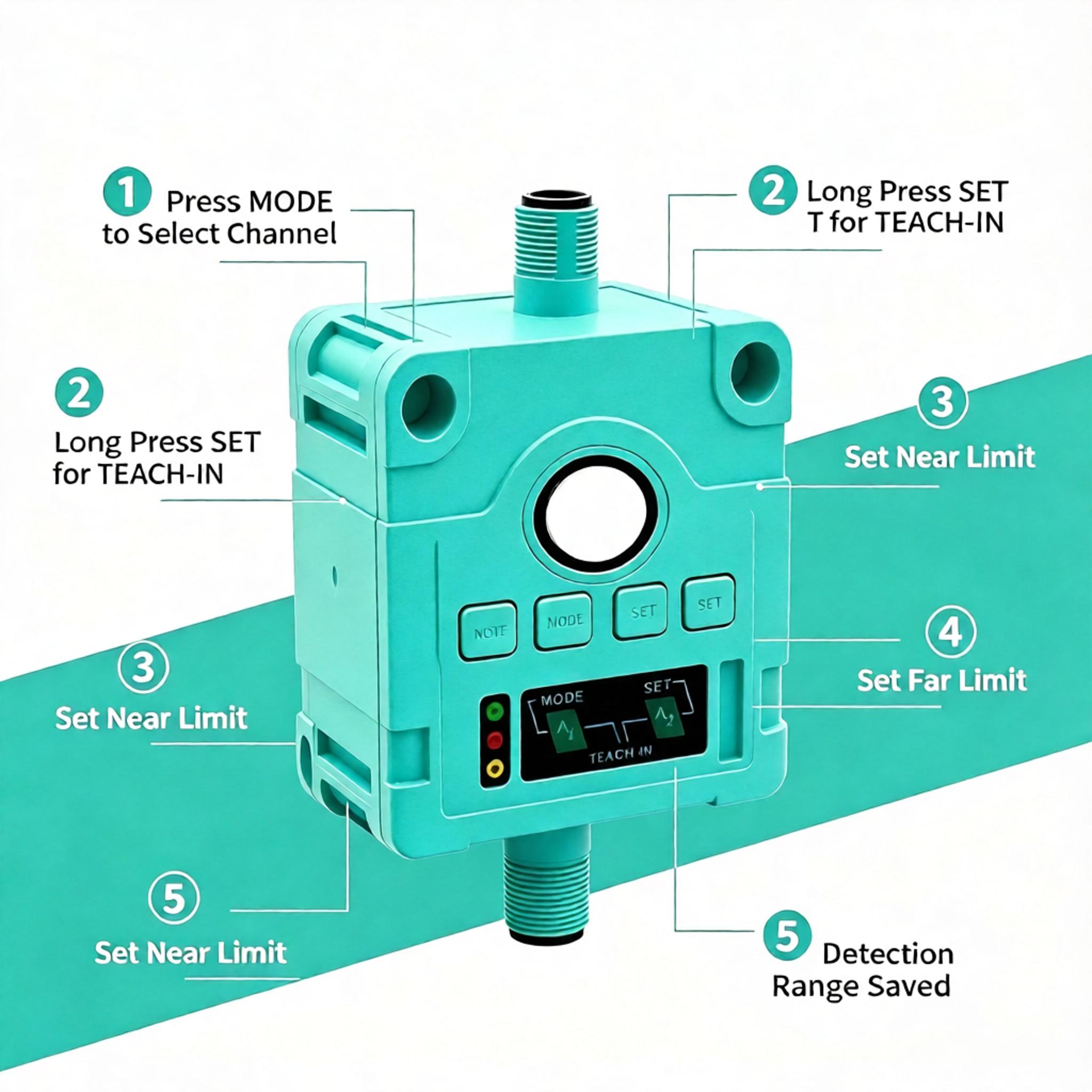 F42  Relay output ultrasonic sensor