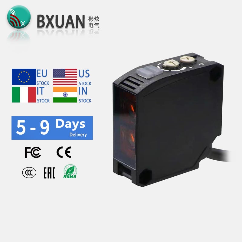 E3JK-5DM1 doorlichtsensor 5 m NPN DC12–24 V, set