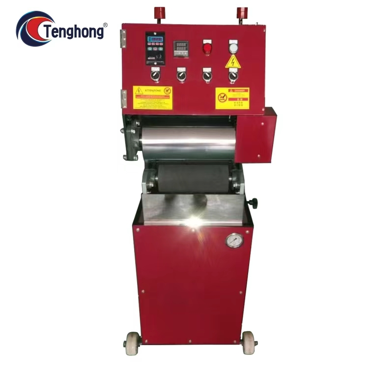 Leather calendering ironing machine