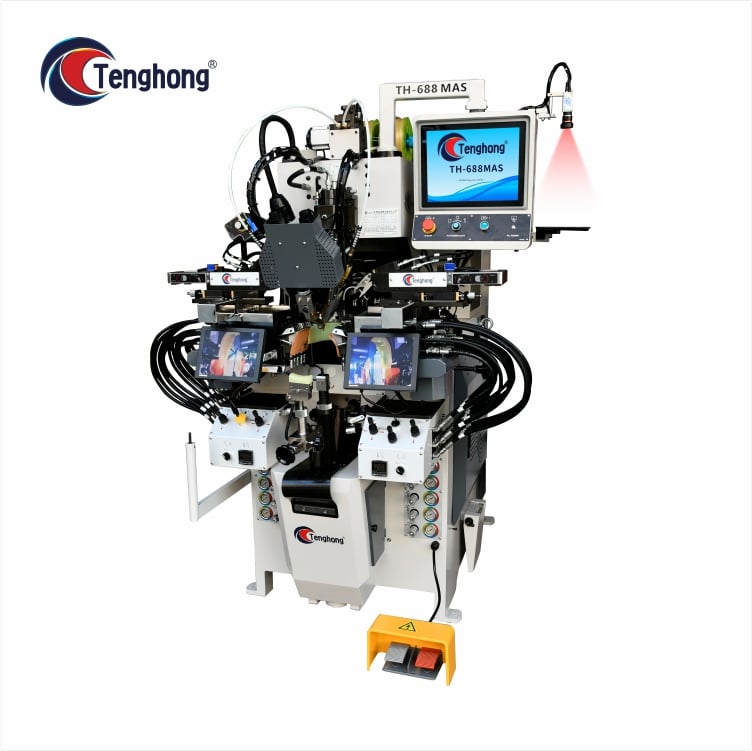 TH-688MAS   Computer Memory Visual Locus Servo Control Side & Heel Seat Lasting Machine 