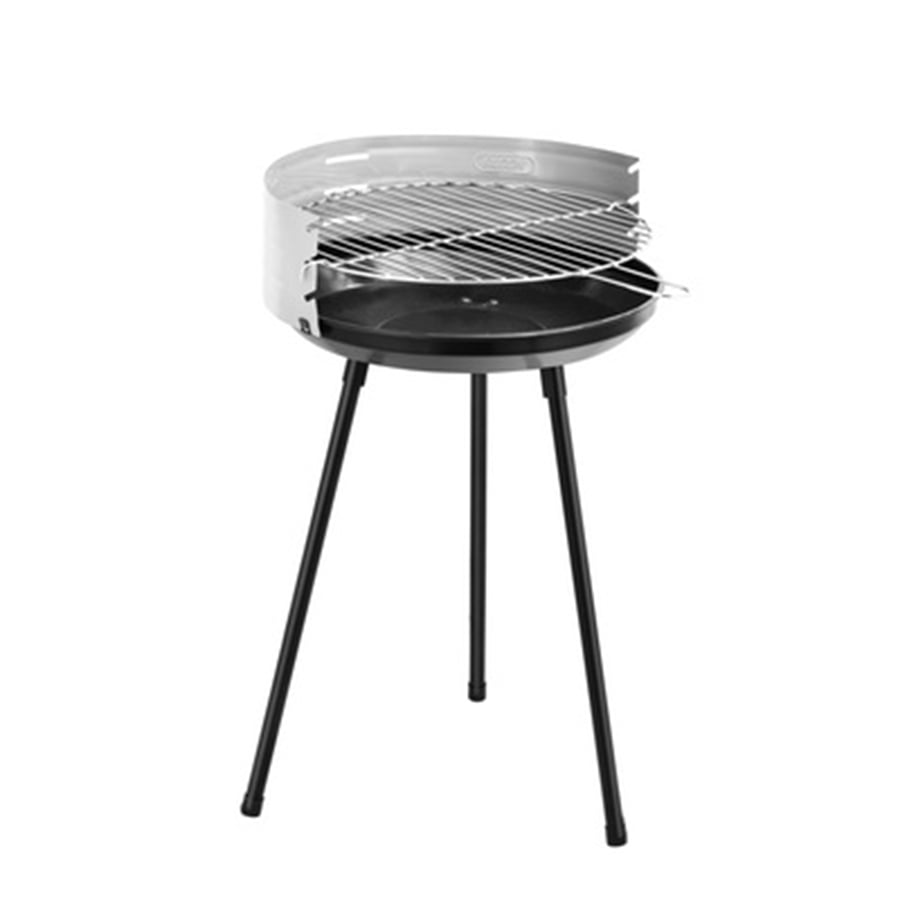 Portable Round Charcoal BBQ Grill with 3-Leg Stand