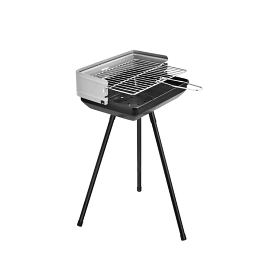 Portable Square Charcoal BBQ Grill with 3-Leg Stand