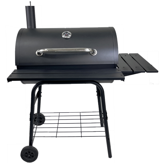 T013 Large Barrel Charcoal Grill with Side Table