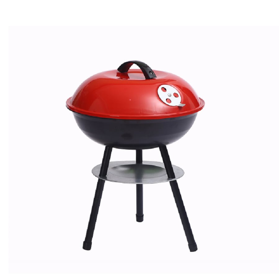 14-inch Portable Kettle Charcoal Grill, 0.5mm Cold Rolled Steel Construction