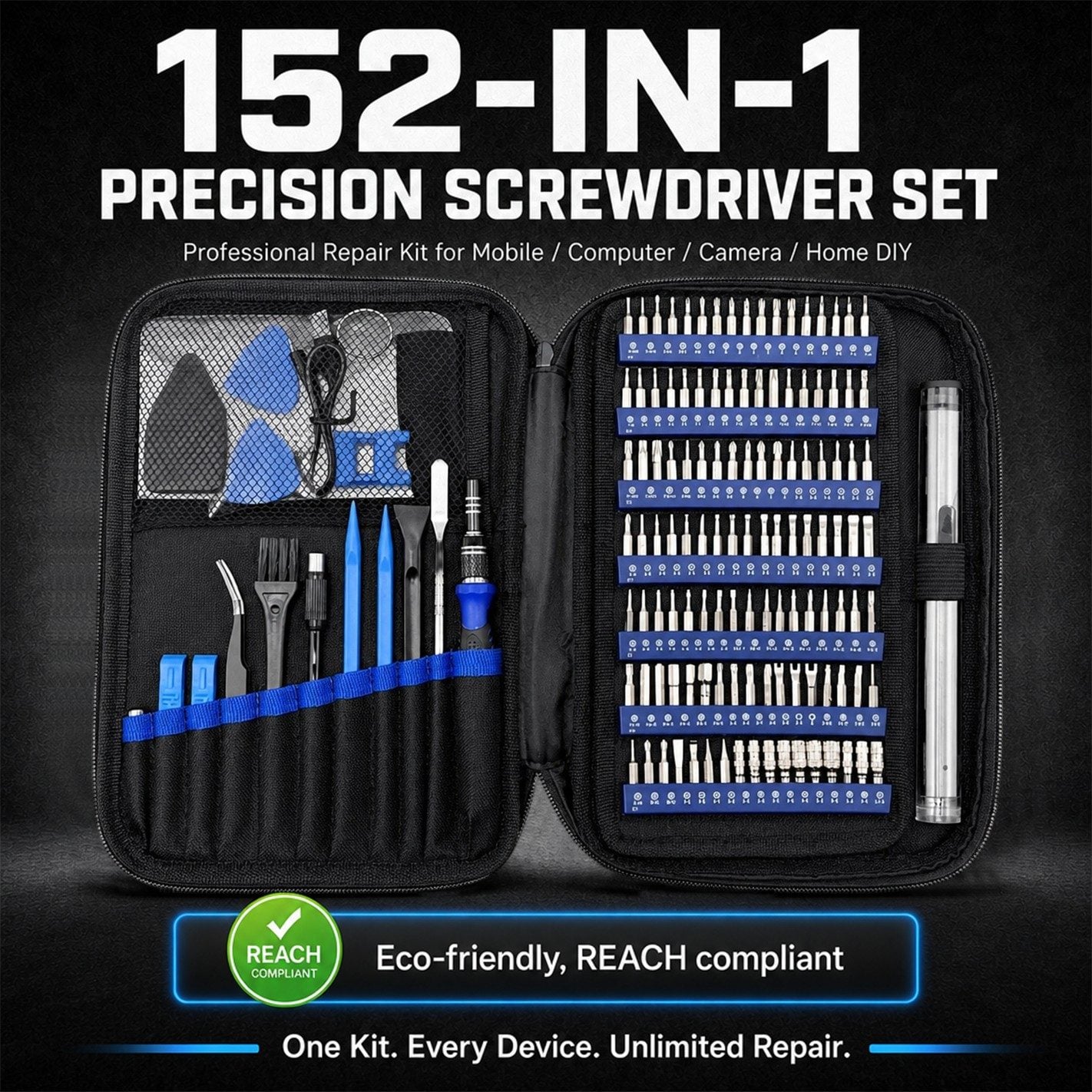 FIXBUD 152-in-1 Precision Screwdriver Set