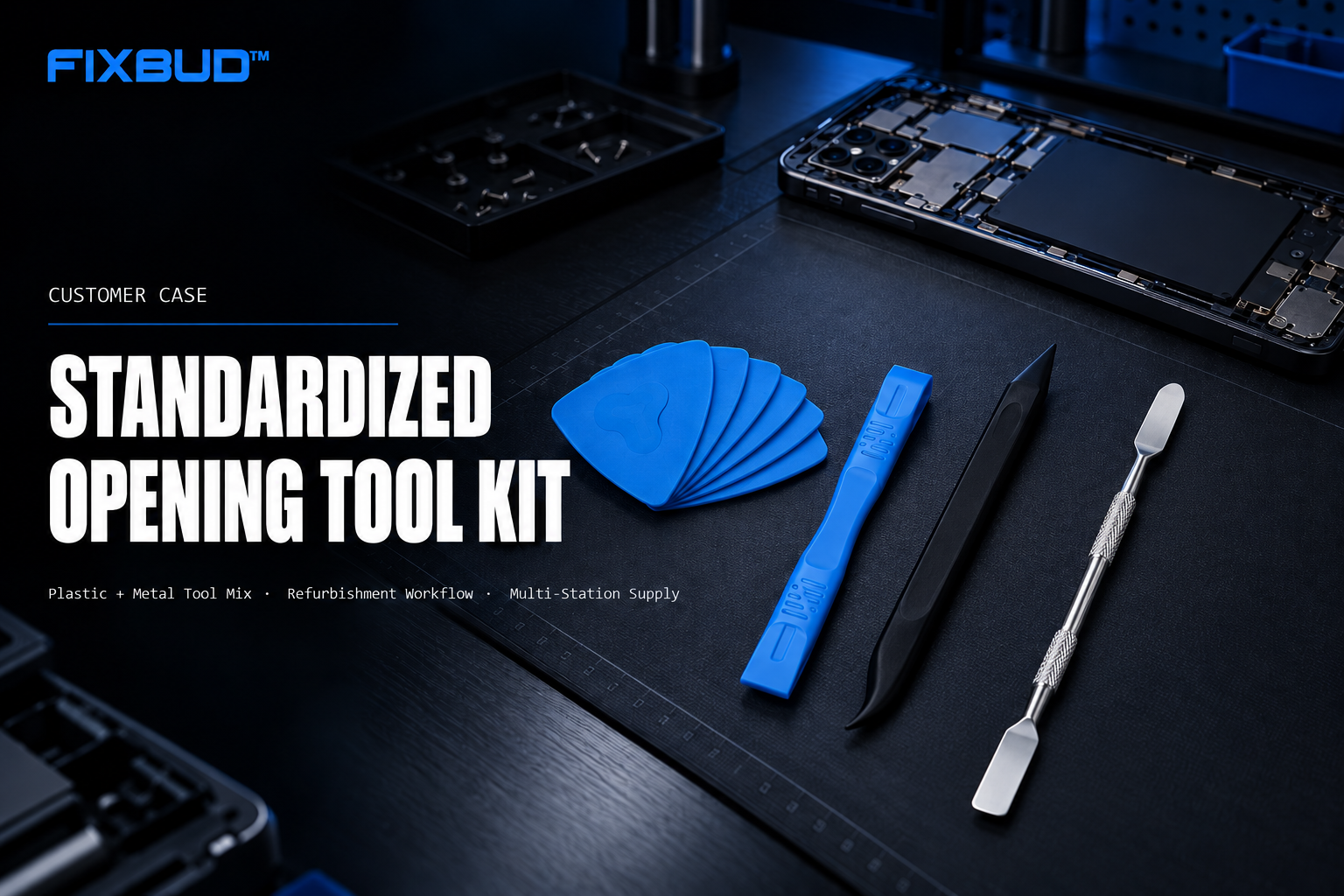 Custom Opening Tool Kit for Electronics Refurbishment