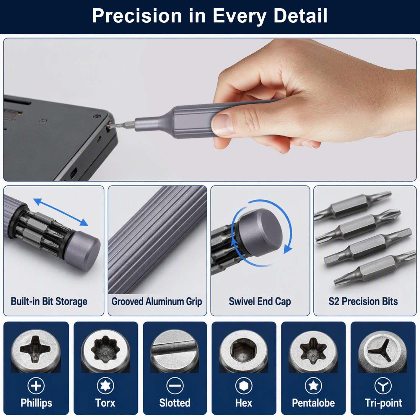 27-in-1 Magnetic Repair Screwdriver Pen