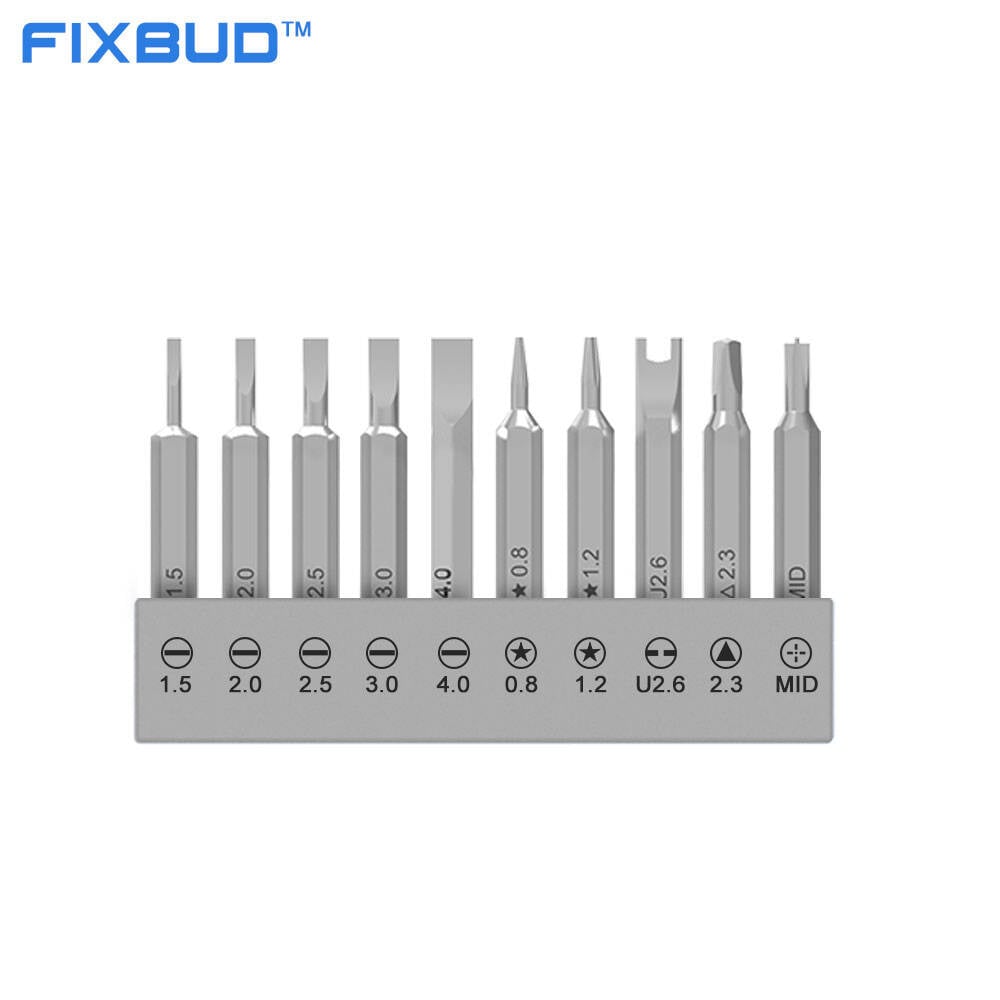 10-piece h4×28mm s2 steel screwdriver bit set