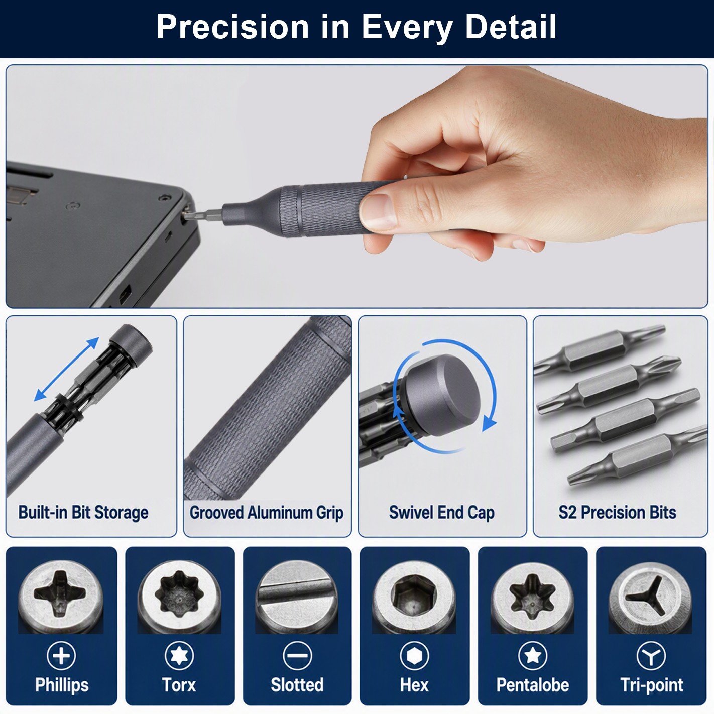 Magnetic Storage Screwdriver Pen