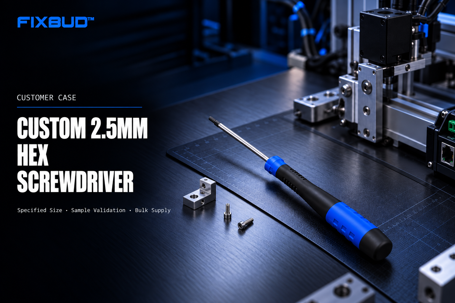Custom 2.5mm Hex Screwdriver for Small Equipment Assembly