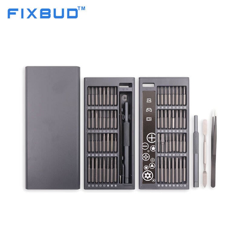 68-in-1 screwdriver set with tweezer & spudger