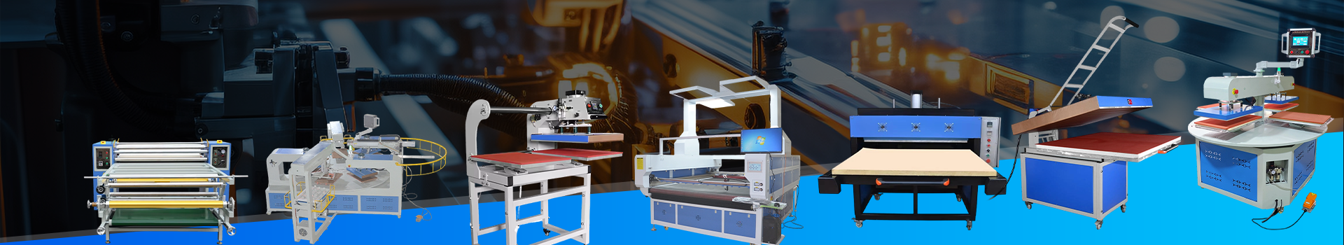 product gaoshang factorys new style 6 station rotary heat press machine pneumatic for jersey sportswear t shirt fabric bags-0