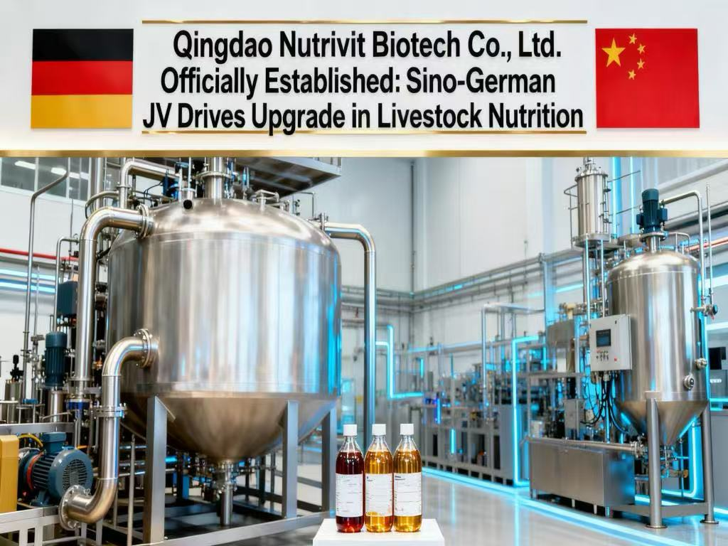 Headline: Qingdao Nutrivit Biotech Co., Ltd. Officially Established: Sino-German JV Drives Upgrade in Livestock Nutrition
