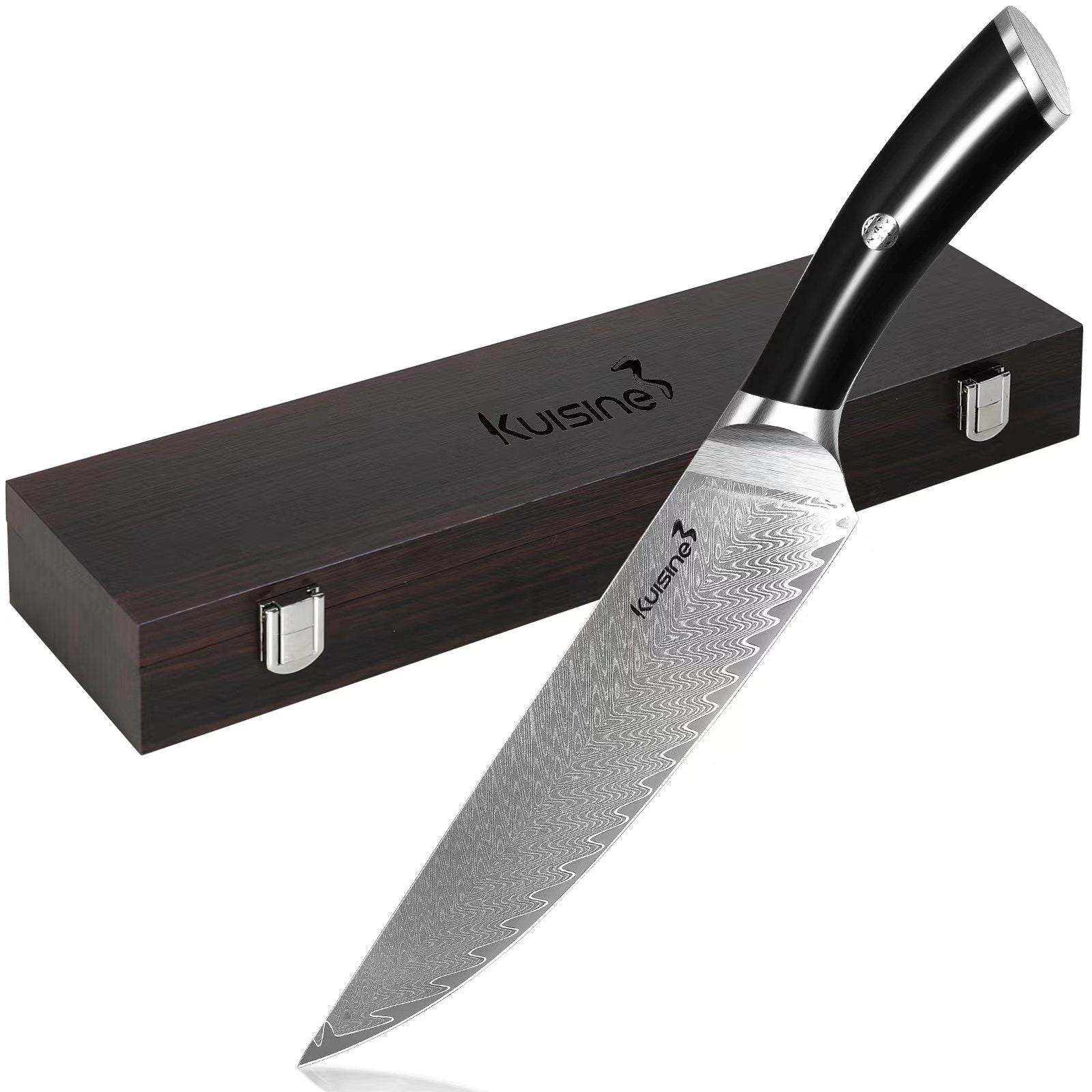 8 Inches Damascus Chef's Knife Razor-Sharp Blade Kitchen Knife
