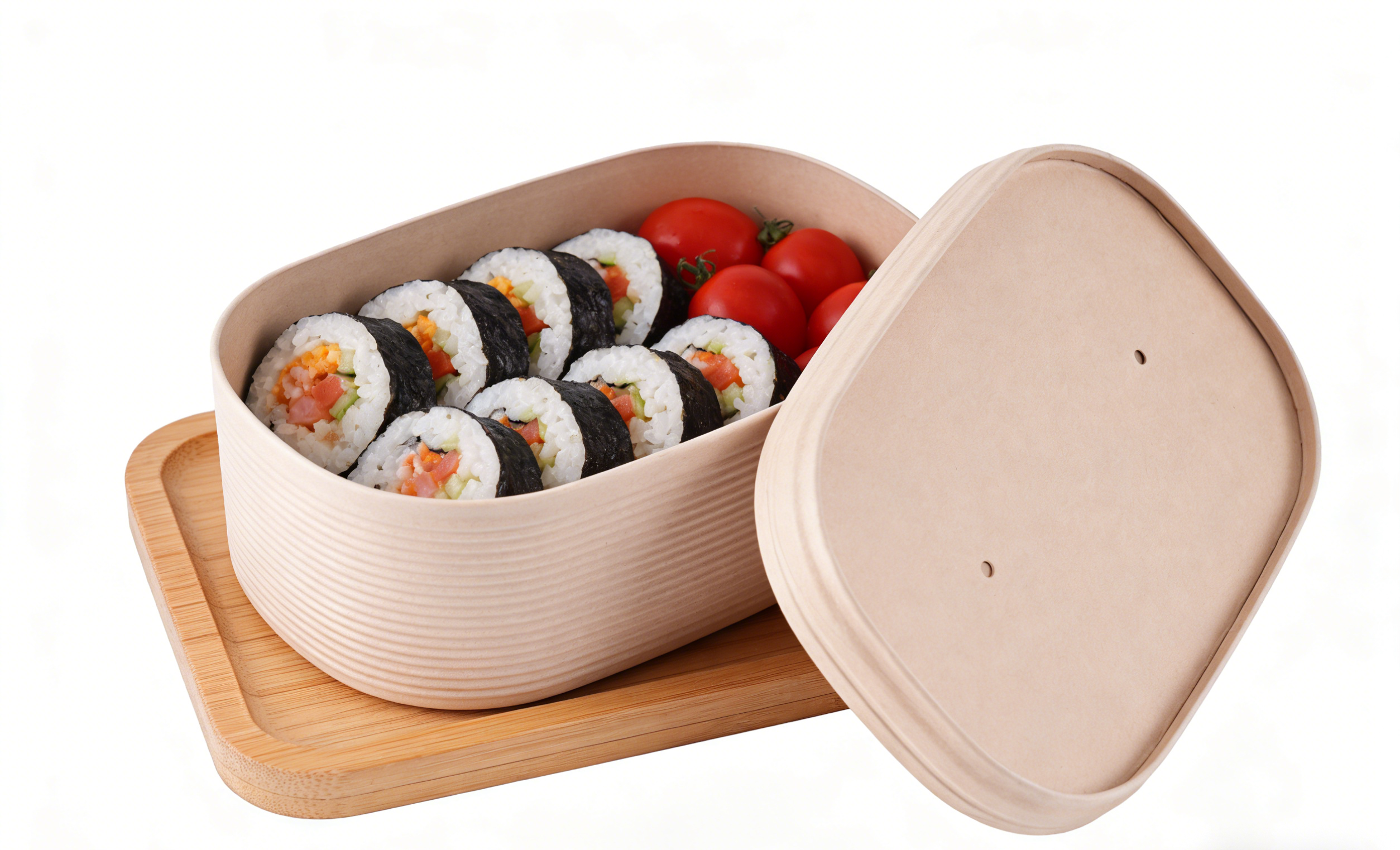 Stackable Paper Lids For Rectangular Bowl
