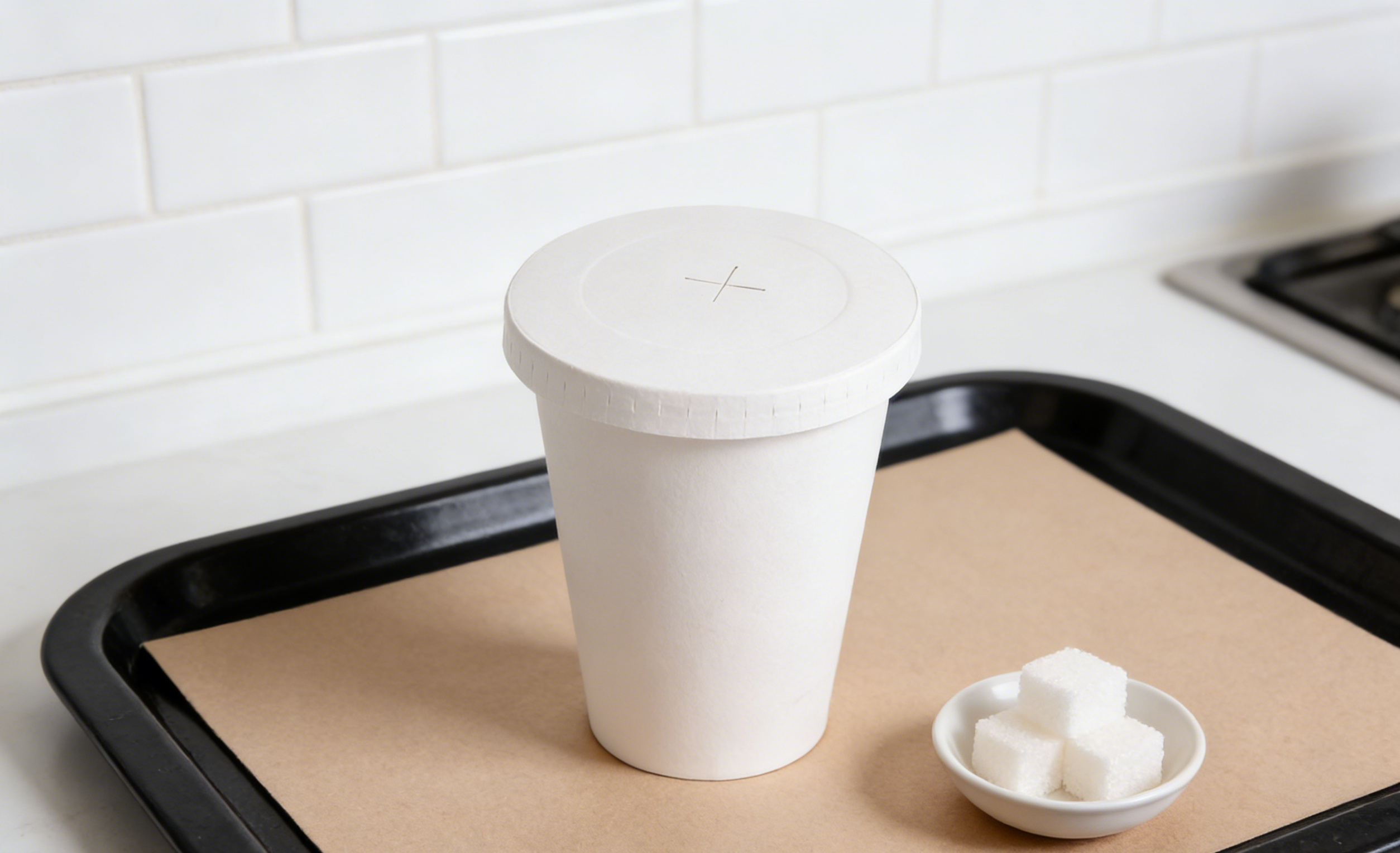 Cross Hole Paper Lid