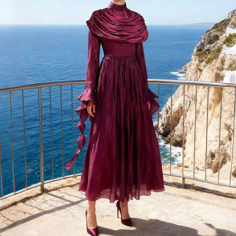 What Colors and Patterns Are Trending for Long Sleeve Maxi Dresses?