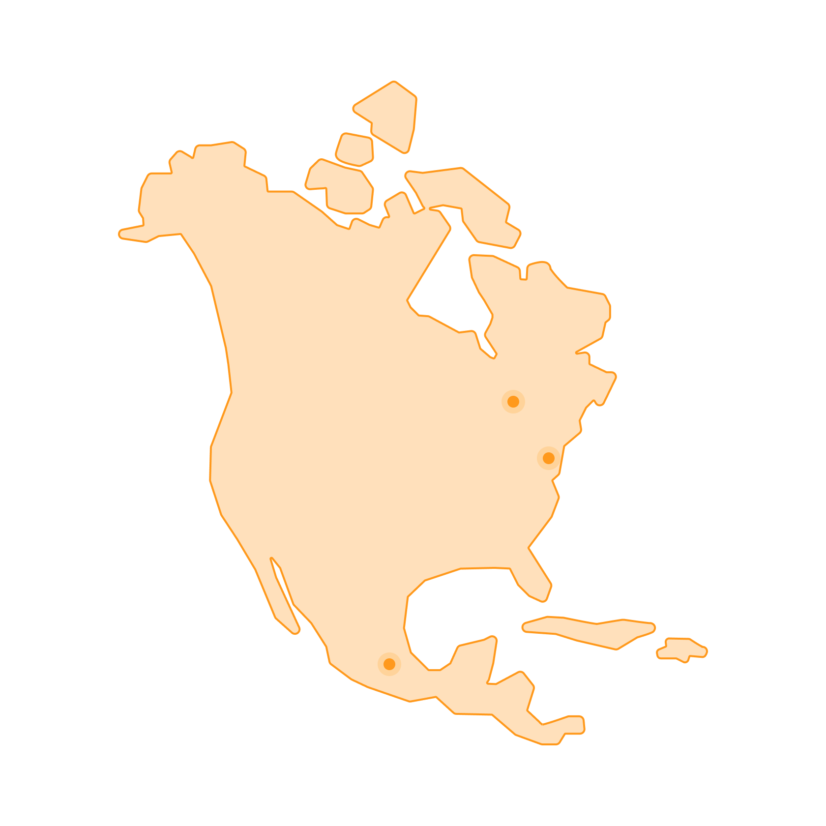 L'Amérique du Nord