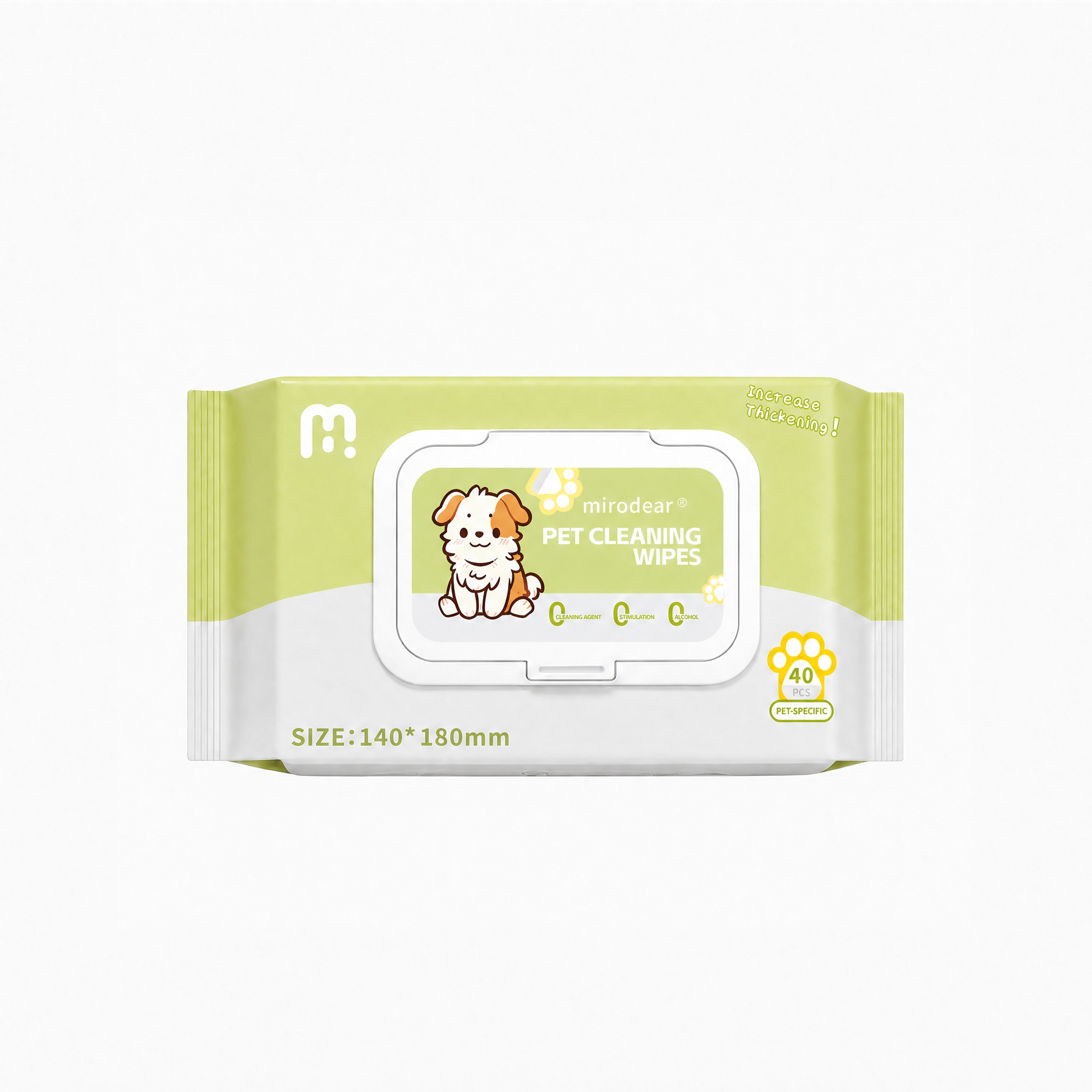 Pet Grooming Wipes, Hypoallergenic Dog & Cat Cleaning Wipes, 40pcs, OEM & Private Label