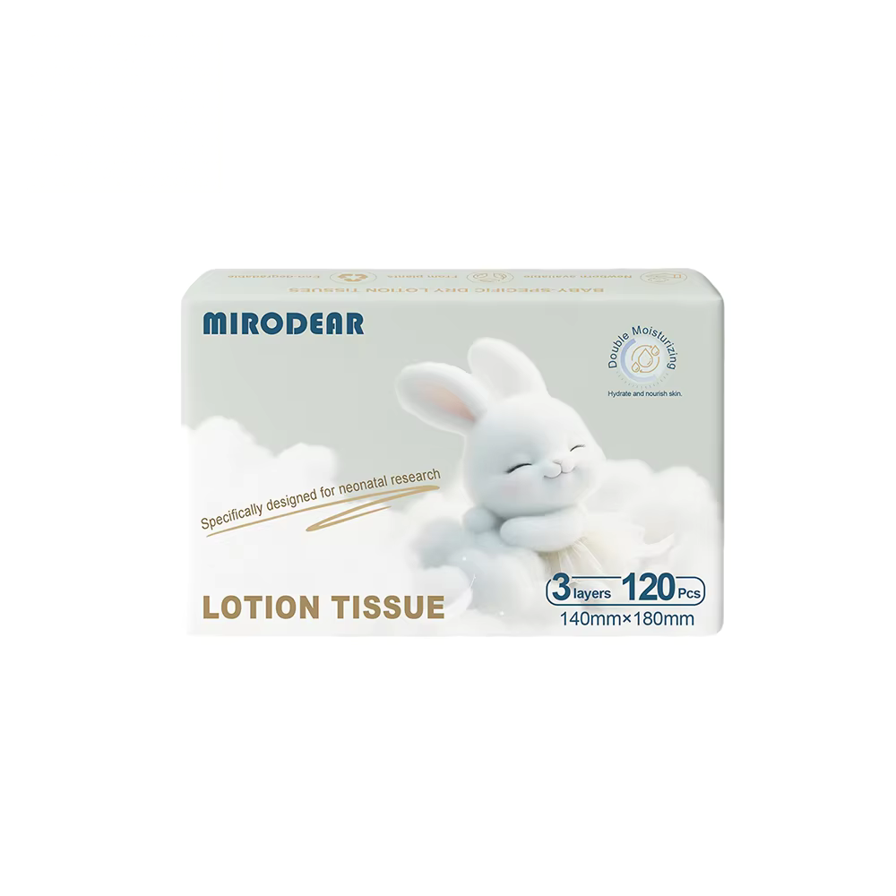 Lotion Tissue, 3-Ply Moisturizing Facial Tissue, 100% Virgin Wood Pulp, OEM & Private Label