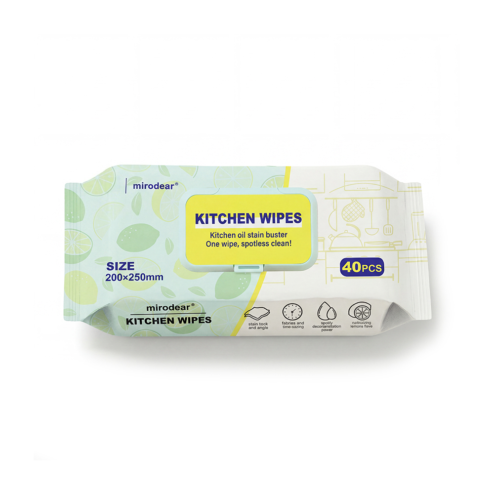Heavy Duty Kitchen Cleaning Wipes, Extra Thick 70gsm Degreasing Wipes, 200 × 250mm, OEM & Wholesale