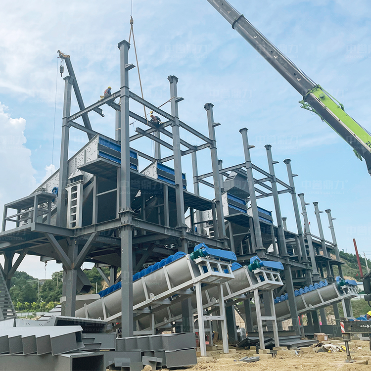 Hoogrenderende schroefzandwasser voor optimale zandverwerking