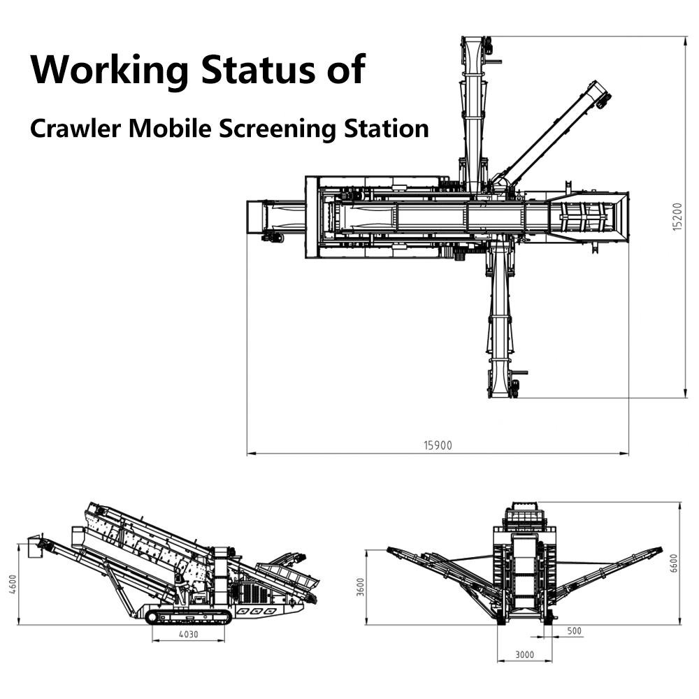 DL2160 tracked mobile screening station 