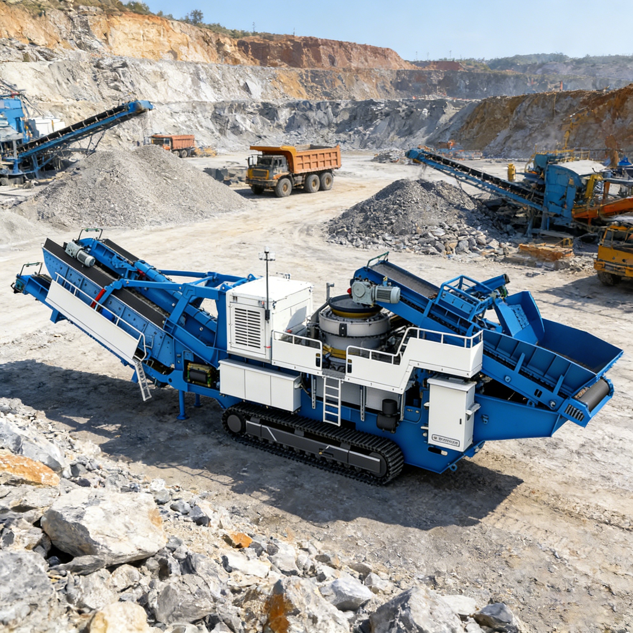 DL300 Tracked Mobile Cone Crusher Station