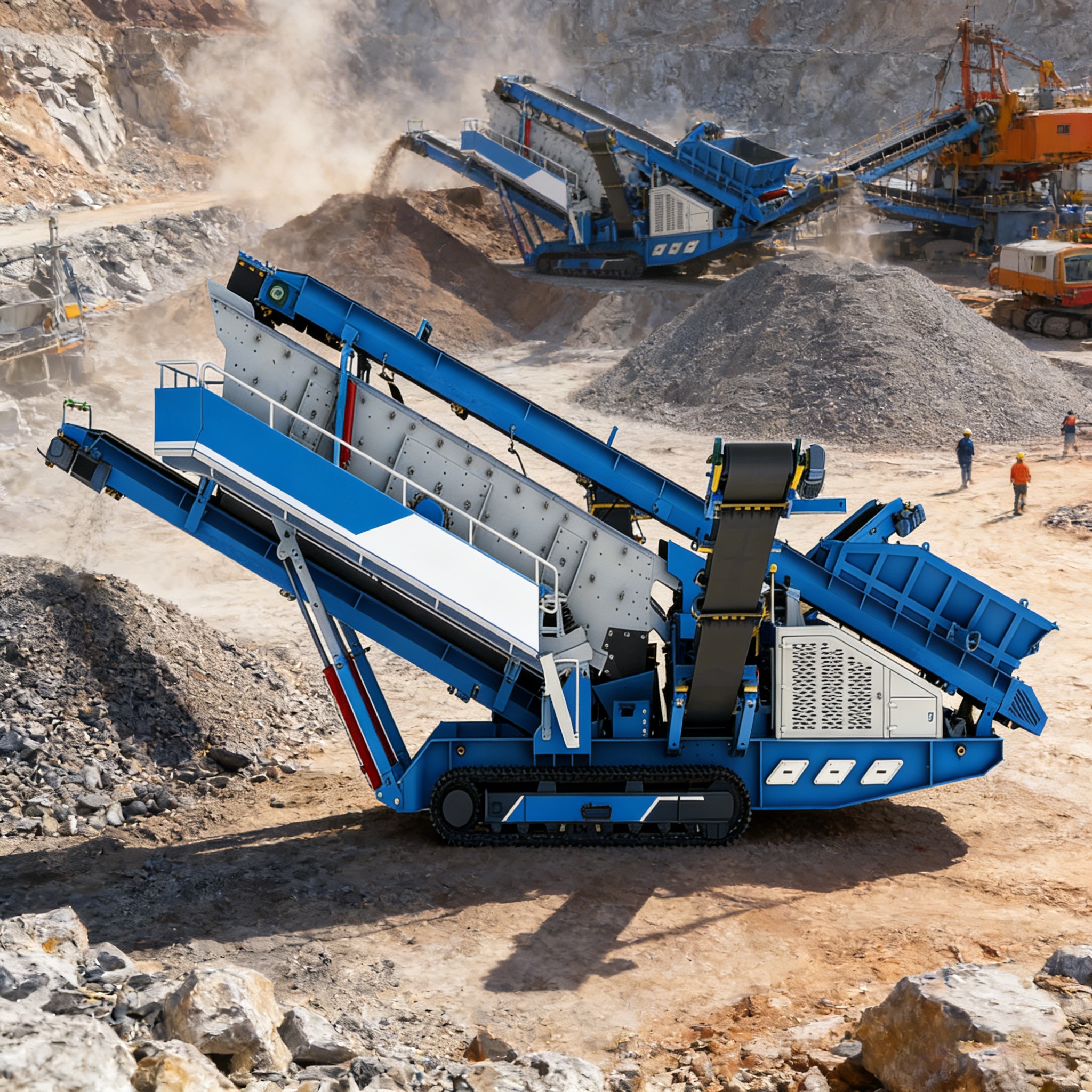 DL2160 Tracked Mobile Screening Station