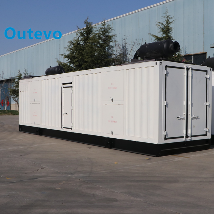 bộ máy phát điện diesel công suất siêu cao 1600 kW dạng container, trạm điện di động hạng nặng cho dự án công nghiệp quy mô lớn