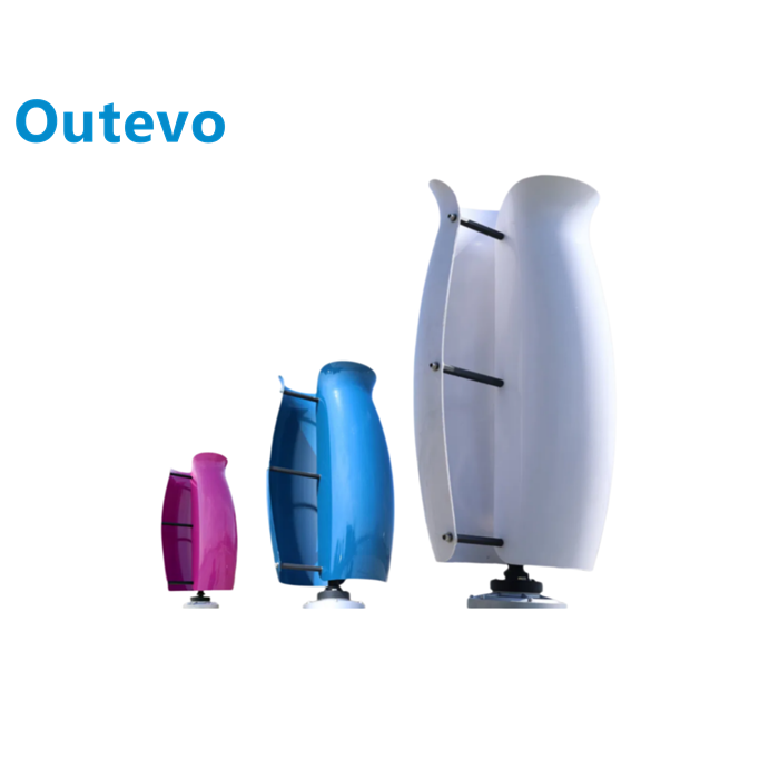 Custom Power Vertical Tulip Wind Turbine Silent Vertical Axis Wind Generator for Home & Project