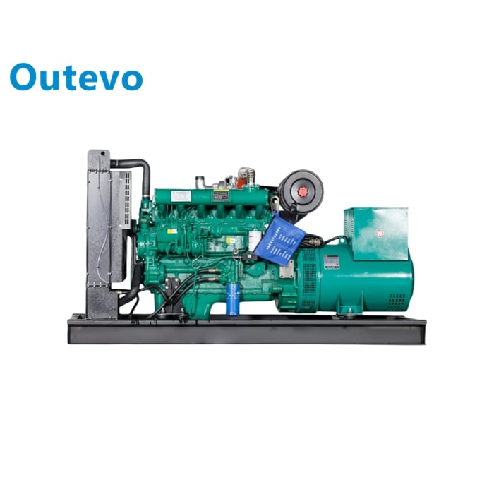 bộ máy phát điện diesel khung hở 300 kW, thiết bị cung cấp điện công nghiệp hạng nặng cho công trường xây dựng và nhà máy làm nguồn dự phòng