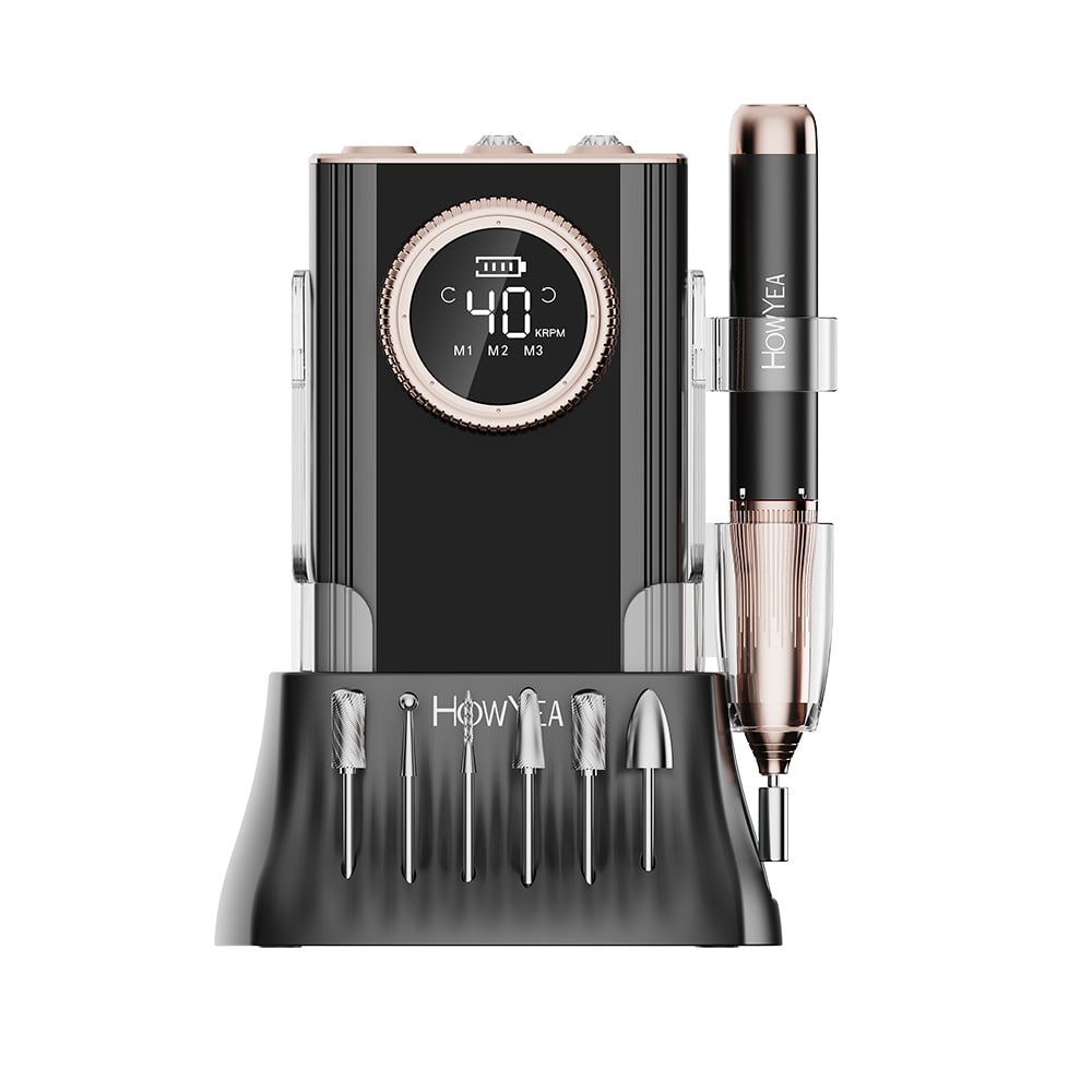 Professional Brushless Nail Drill Machine 85W 40,000RPM Cordless Rechargeable Nail Grinding Machine Model HY-1029B