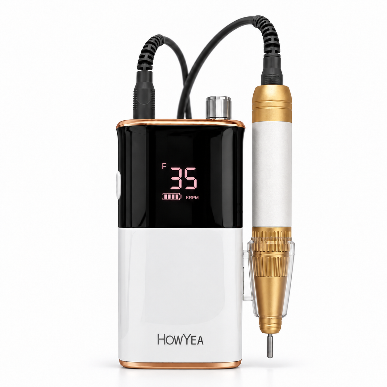 32W Nail Drill Machine 30,000RPM Cordless Rechargeable Electric Nail File 4000mAh for Manicure Model HY-1017A