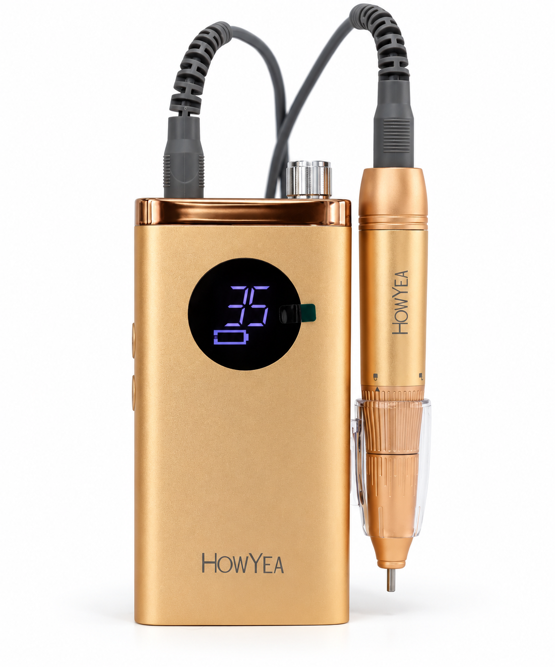 50W Coreless Nail Drill Machine 35,000RPM Cordless Rechargeable Electric Nail File 4000mAh High Torque Model HY-1015