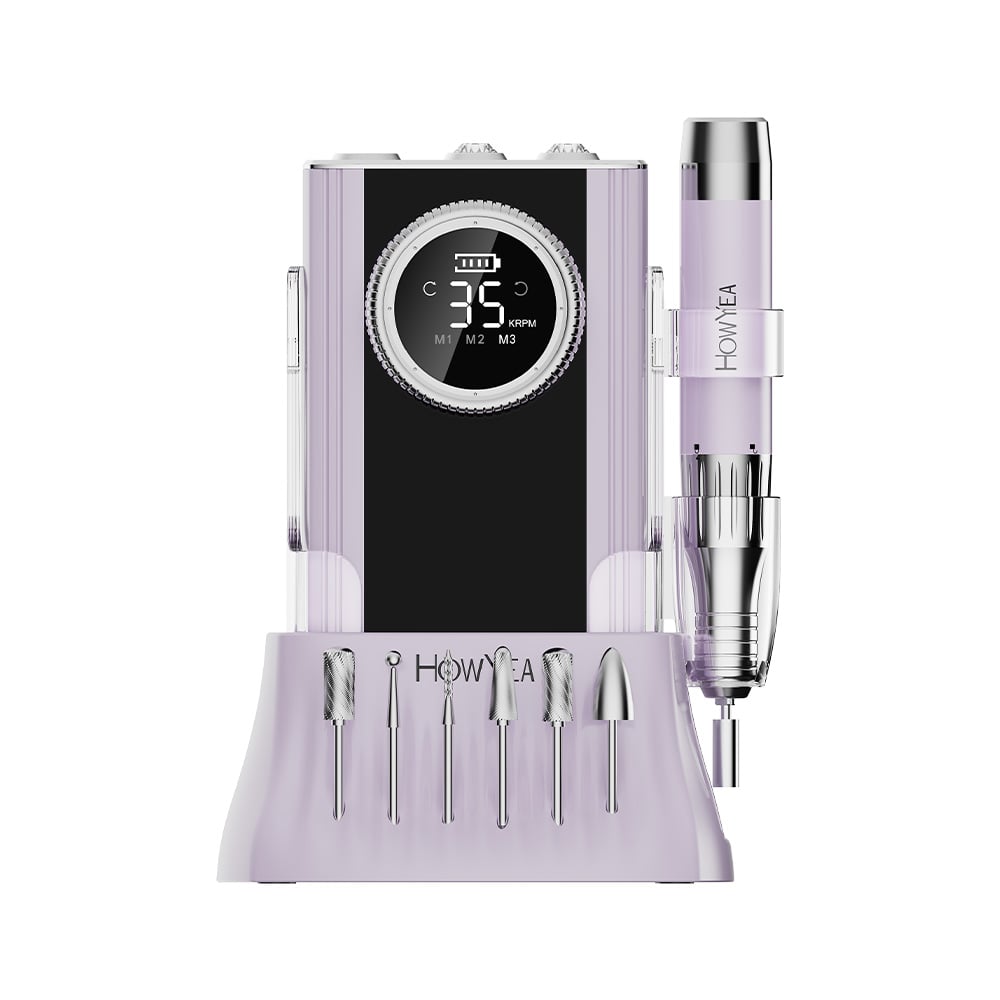 Professional Carbon Brush Nail Drill Machine 85W 35,000RPM Cordless Rechargeable Nail Grinding Machine Model HY-1029