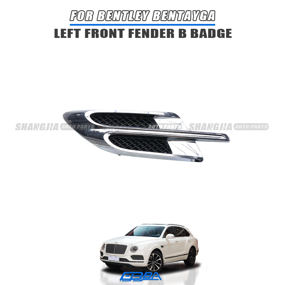 Used Genuine OEM Chrome Emblem Fender B Badge Left For Bentley Bentayga 2020 OE 36A821273B 