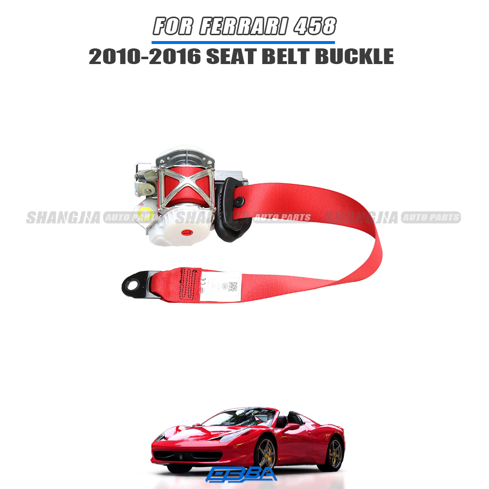 Seat Belt Assembly Red For Ferrari 458 Italia Spider 2010-2016