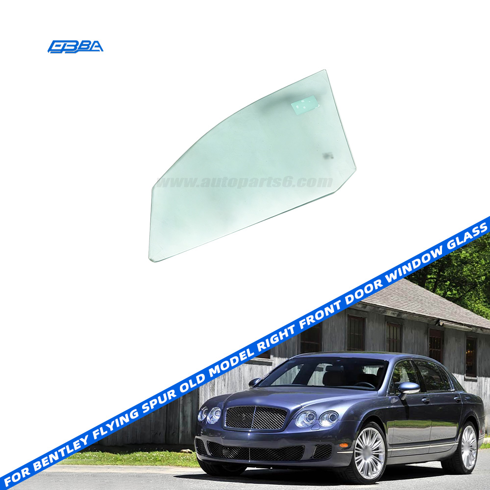 For Bentley Flying Spur Right Front Door Window Glass Aftermarket Replacement Part