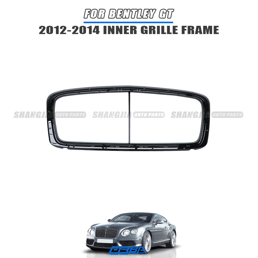 Black Radiator Grille Inner Frame Aftermarket For Bentley Continental GT 2012-2014