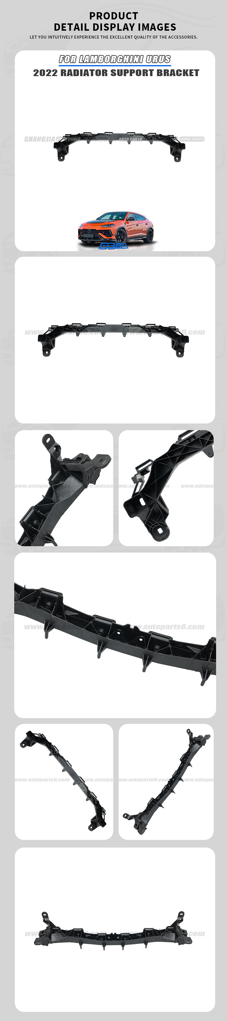 Lamborghini Urus 2022 radiator mounting bracket genuine OEM used dismantled replacement part