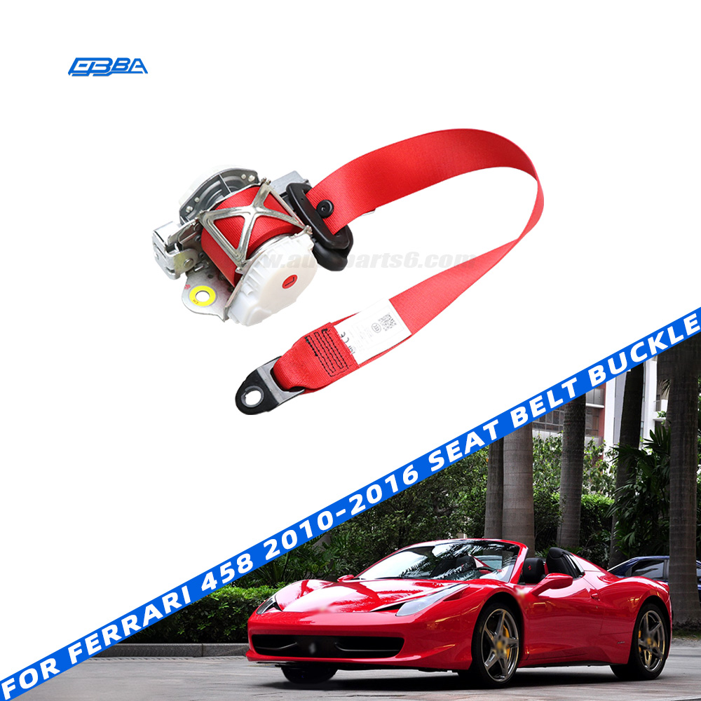 Originálny vybavený použitý červený bezpečnostný pás pre Ferrari 458 Spider (2010–2016)